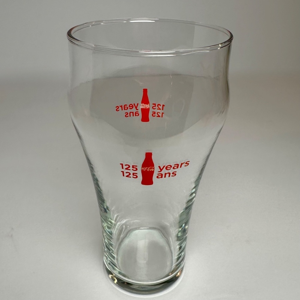 Coca-Cola 125 Years Anniversary Glass | 125 Ans | Canada